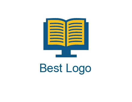 book over the monitor icon