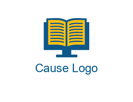 book over the monitor icon