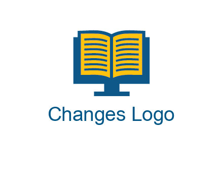 book over the monitor icon