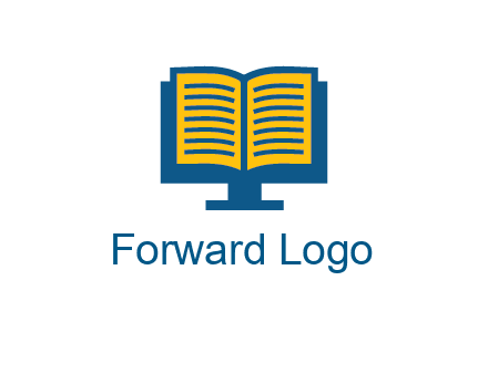 book over the monitor icon