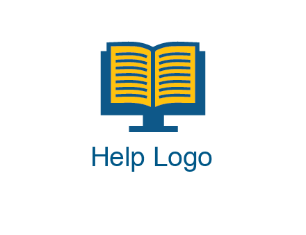 book over the monitor icon