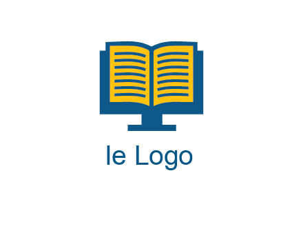 book over the monitor icon