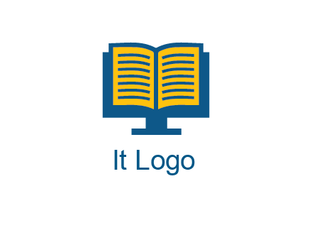 book over the monitor icon