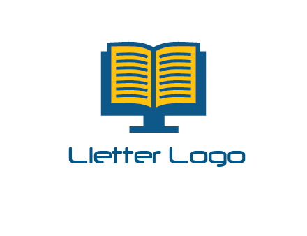 book over the monitor icon