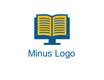 book over the monitor icon