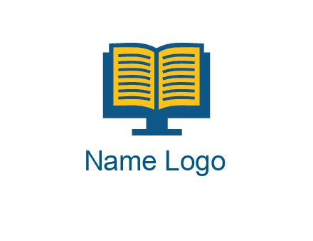 book over the monitor icon