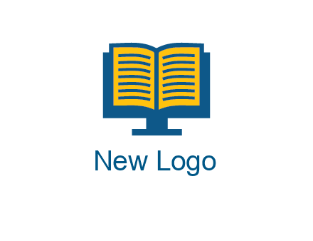 book over the monitor icon