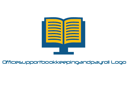 book over the monitor icon