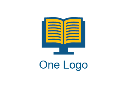 book over the monitor icon