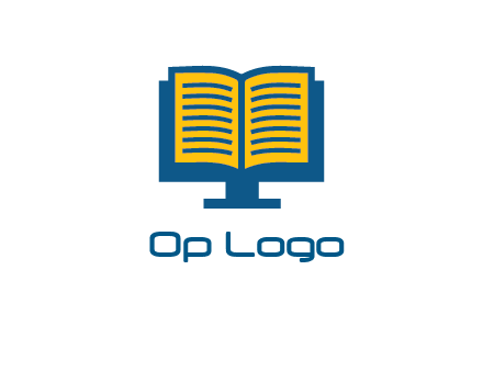 book over the monitor icon