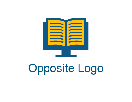 book over the monitor icon