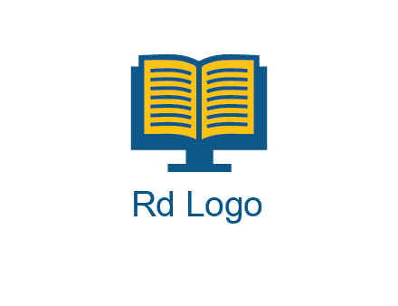 book over the monitor icon