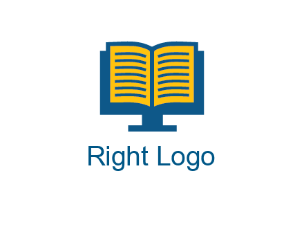book over the monitor icon