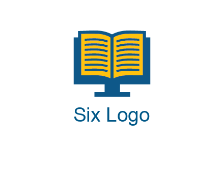book over the monitor icon
