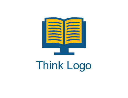 book over the monitor icon