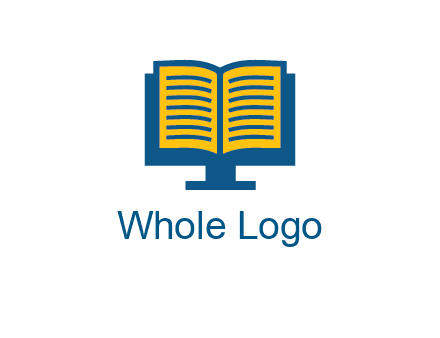 book over the monitor icon
