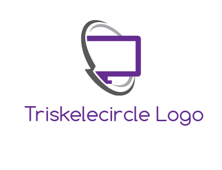 monitor inside the circle orbit icon