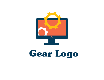 gears inside the monitor icon