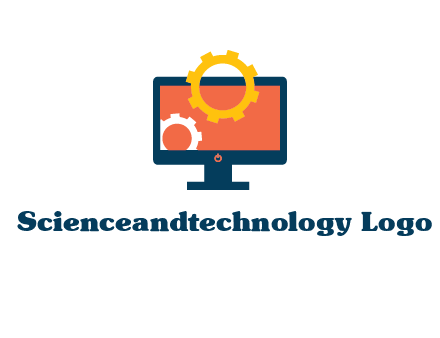 gears inside the monitor icon