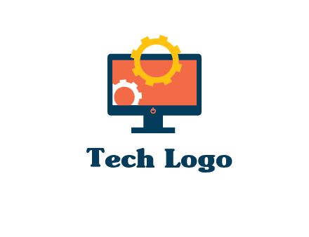 gears inside the monitor icon