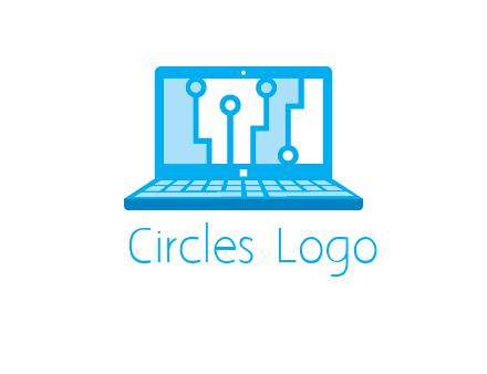 technology cables inside the laptop icon