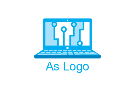 technology cables inside the laptop icon