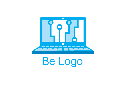 technology cables inside the laptop icon