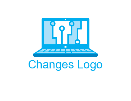 technology cables inside the laptop icon