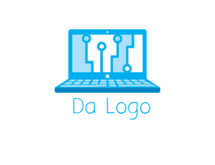 technology cables inside the laptop icon