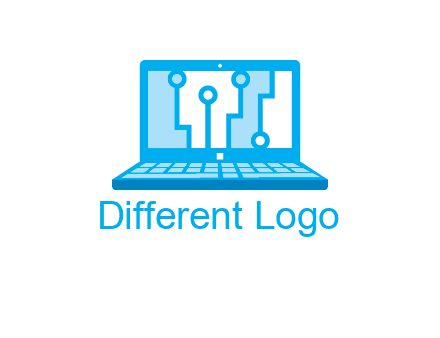 technology cables inside the laptop icon