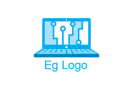 technology cables inside the laptop icon
