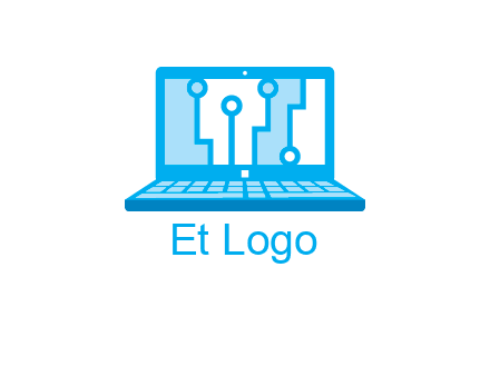 technology cables inside the laptop icon