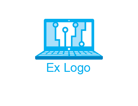 technology cables inside the laptop icon