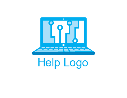 technology cables inside the laptop icon