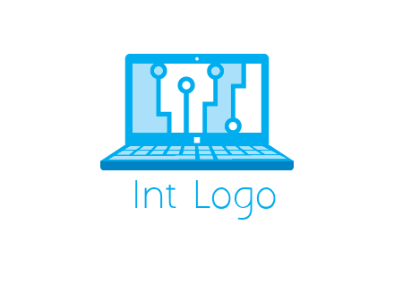 technology cables inside the laptop icon