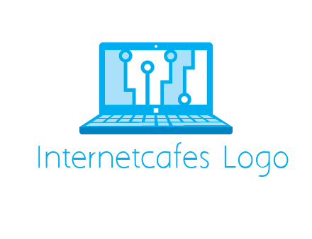 technology cables inside the laptop icon