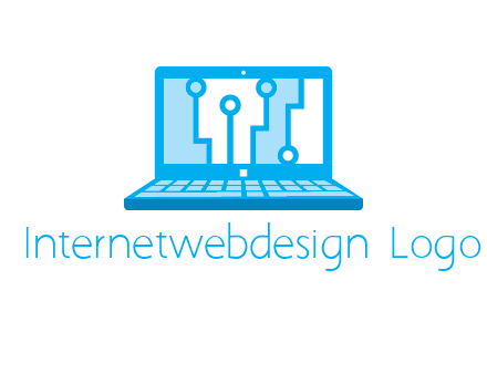 technology cables inside the laptop icon