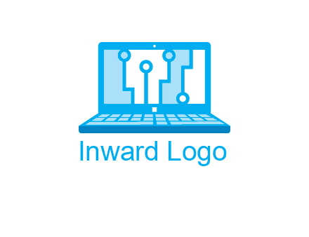technology cables inside the laptop icon