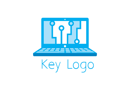 technology cables inside the laptop icon