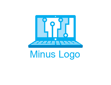 technology cables inside the laptop icon
