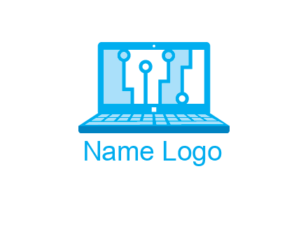 technology cables inside the laptop icon