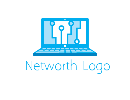 technology cables inside the laptop icon