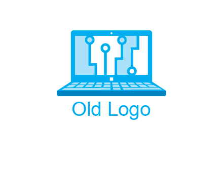 technology cables inside the laptop icon