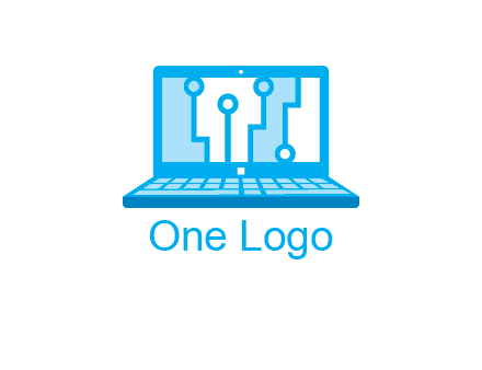 technology cables inside the laptop icon
