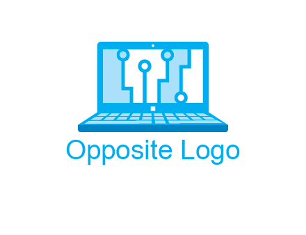 technology cables inside the laptop icon