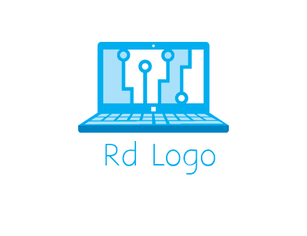 technology cables inside the laptop icon