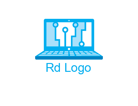 technology cables inside the laptop icon