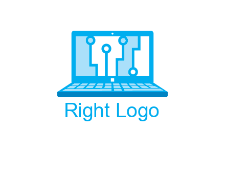 technology cables inside the laptop icon