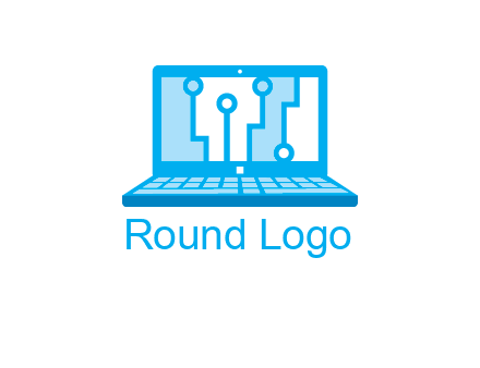 technology cables inside the laptop icon