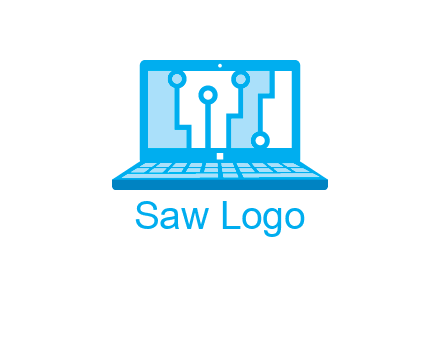 technology cables inside the laptop icon